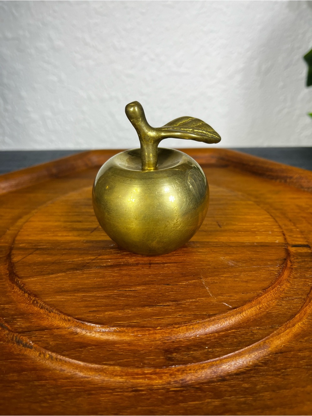 Vintage Brass Apple Bell